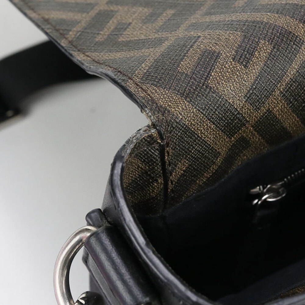 FENDI Diagonal Shoulder Bag 7VA521 A9XS Men's Brown - Picture 5 of 7